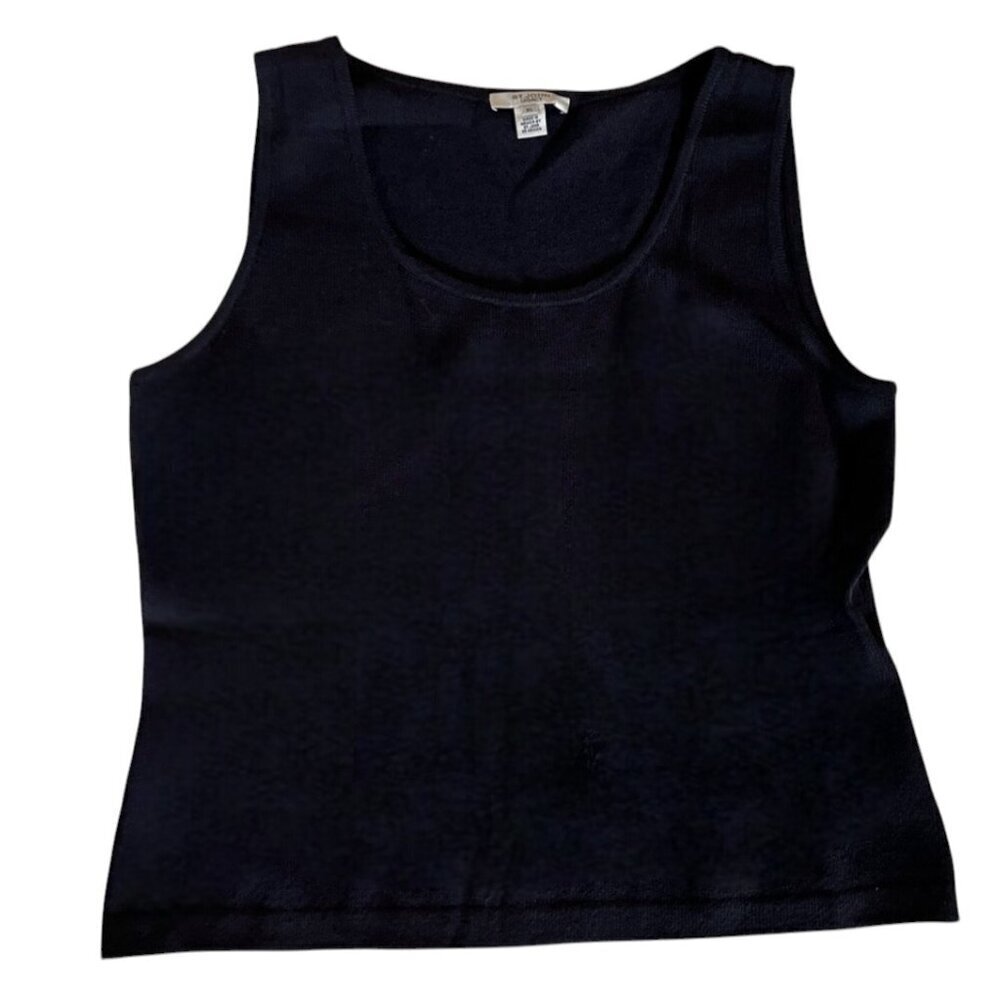 St. John Sleveless Tank Black Size XL